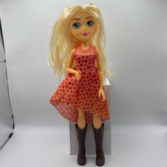 My Little Pony Equestria Girls Fashion Pack Applejack  Doll In Orange Dress (107 - Picture 1 of 9